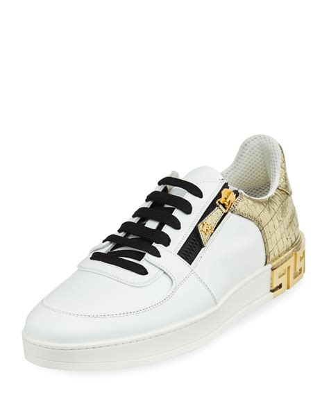 versace mens sneakers black|versace tribute sneakers.